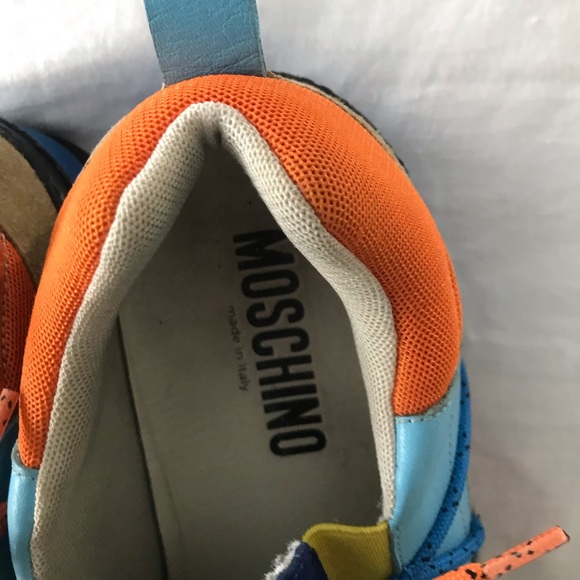 Men’s limited edition Moschino sneakers mixed colors size 42 - Picture 8 of 10